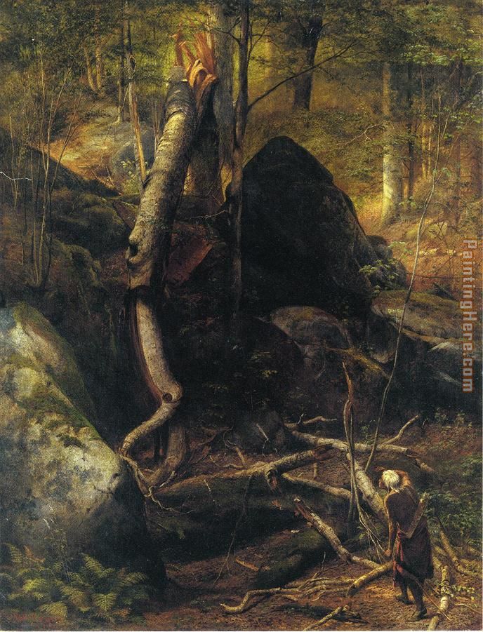 The Fallen Landmark painting - William Holbrook Beard The Fallen Landmark art painting